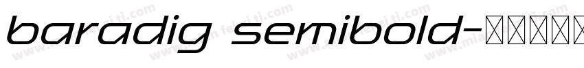 baradig semibold字体转换